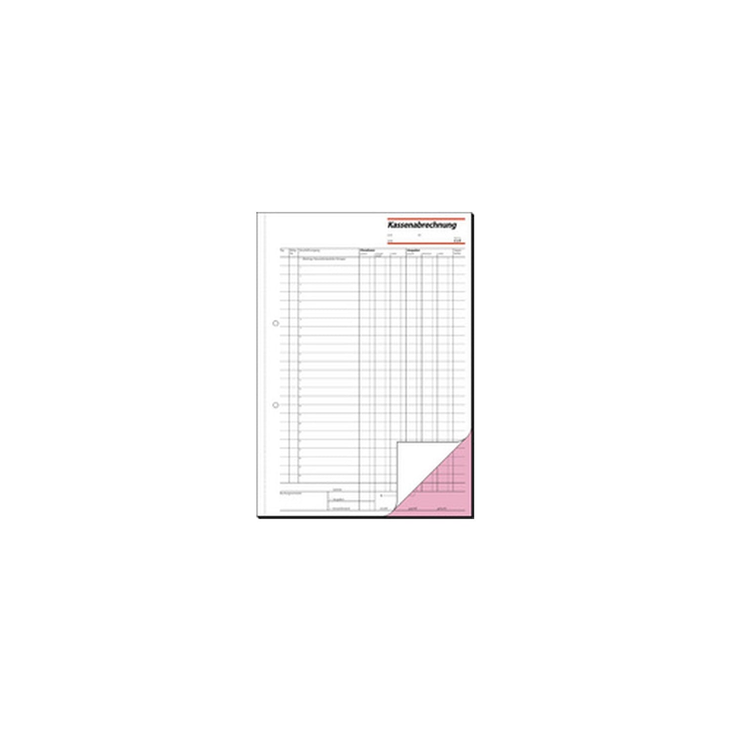 sigel Formularbuch "Kassenabrechnung", A4, 2 x 50 Blatt