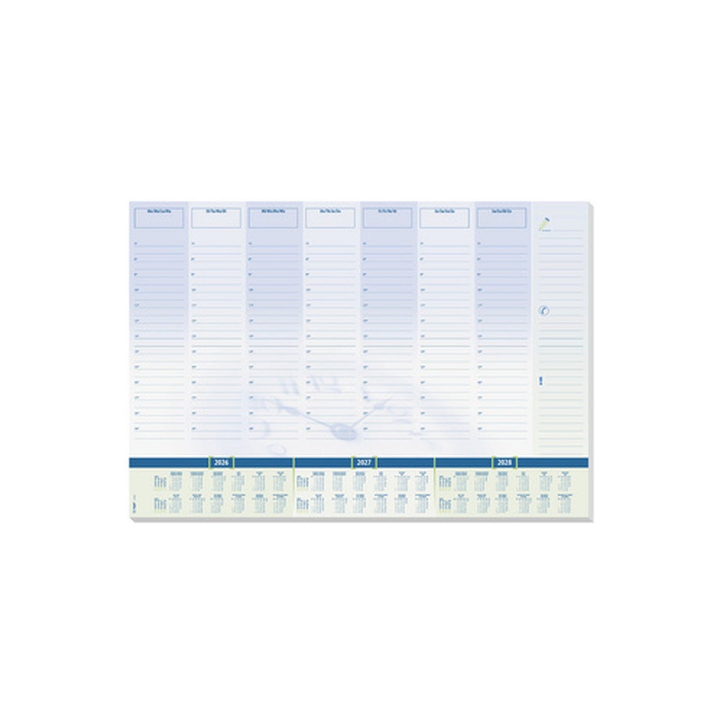 sigel Sous-main bloc papier "Time", 595 x 410 mm