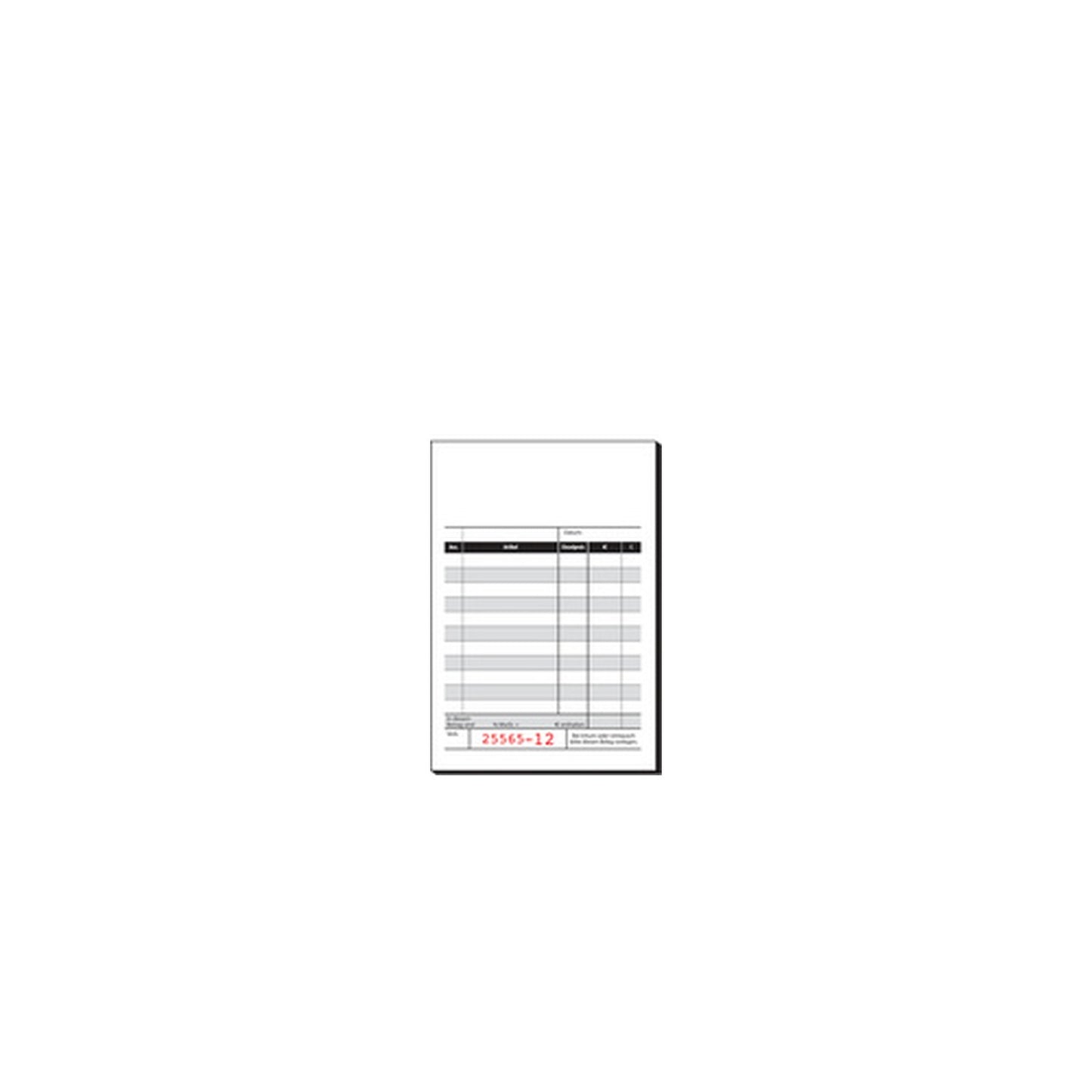 sigel Formularbuch "Kassenblock", 100 x 158 mm, 2 x 50 Blatt