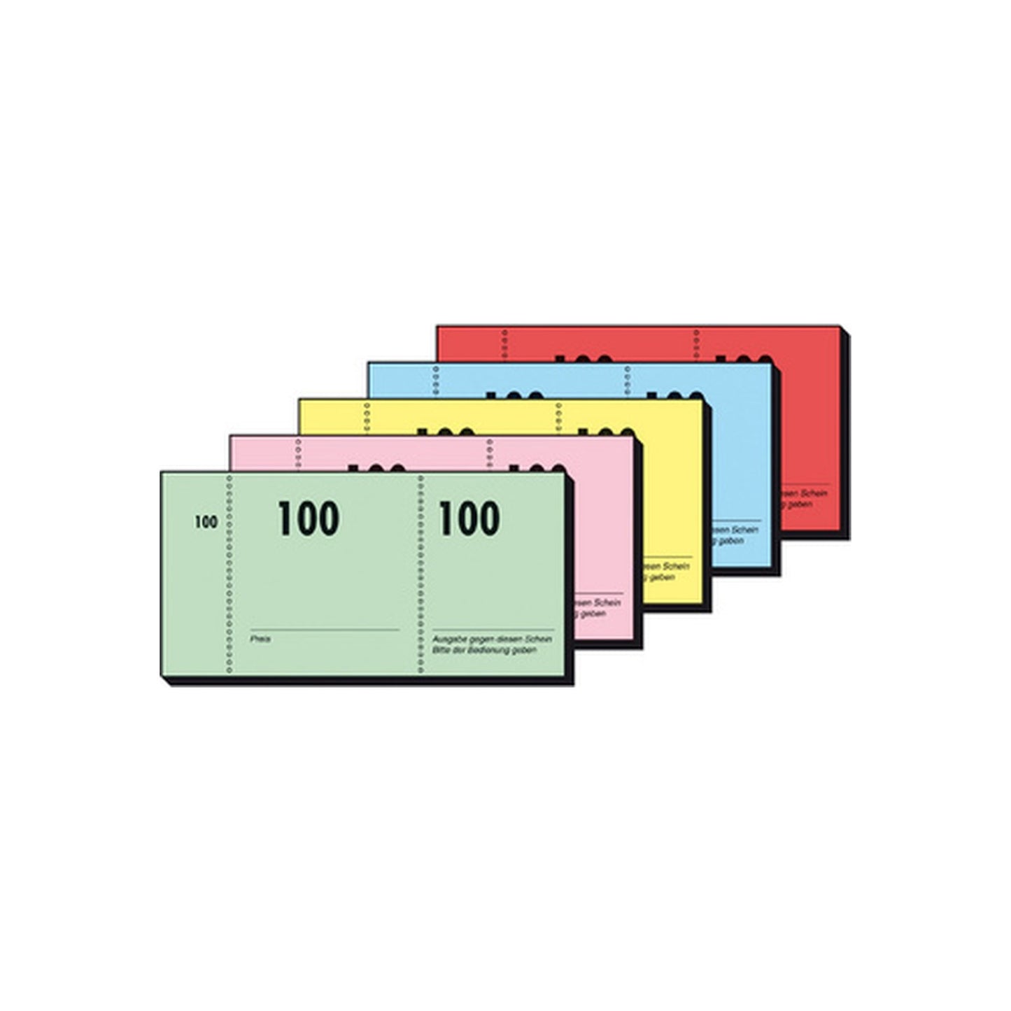 sigel Bloc de tickets numérotés 1-100, 105 x 50 mm,