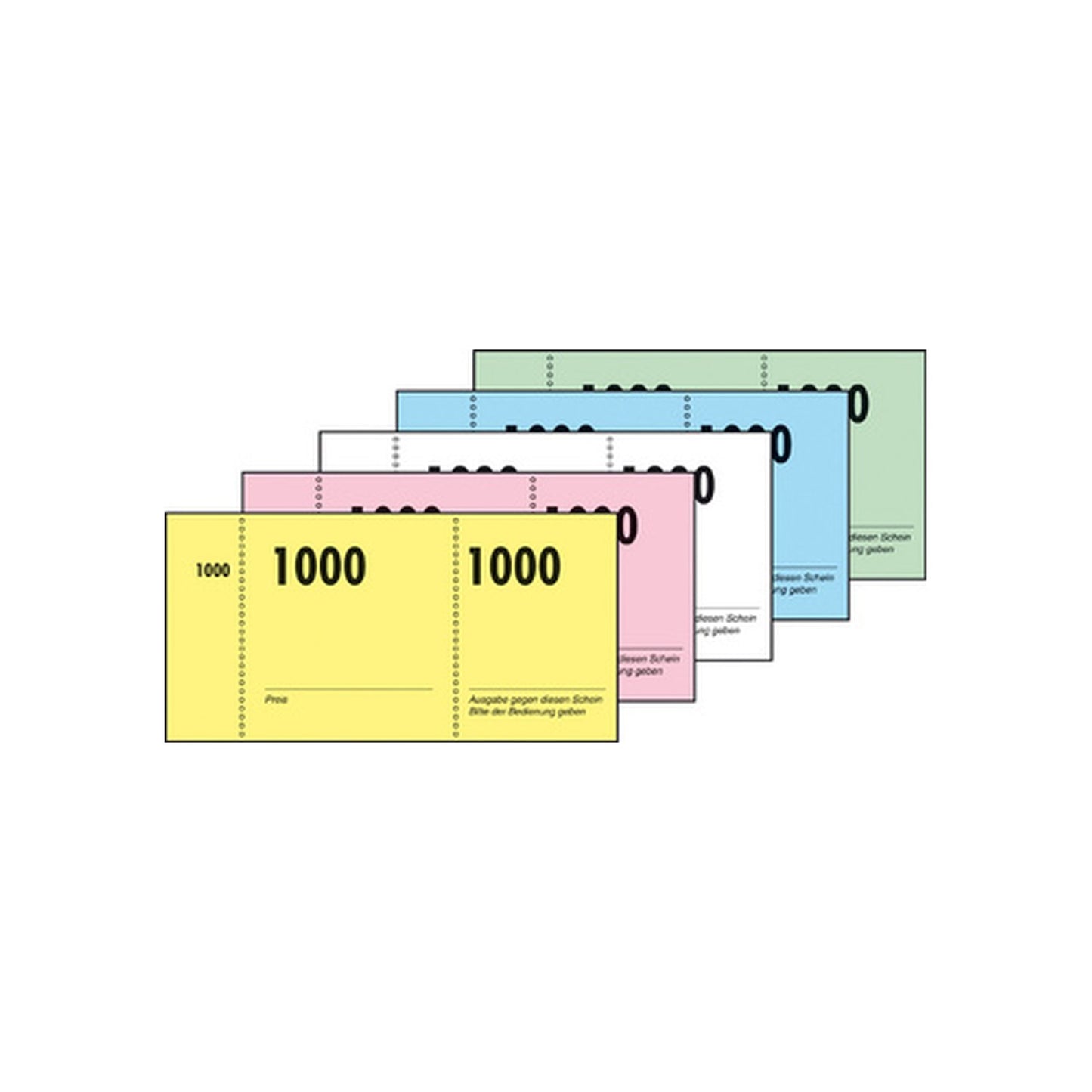 sigel Bloc de tickets numérotés 1-1000, 105 x 50 mm