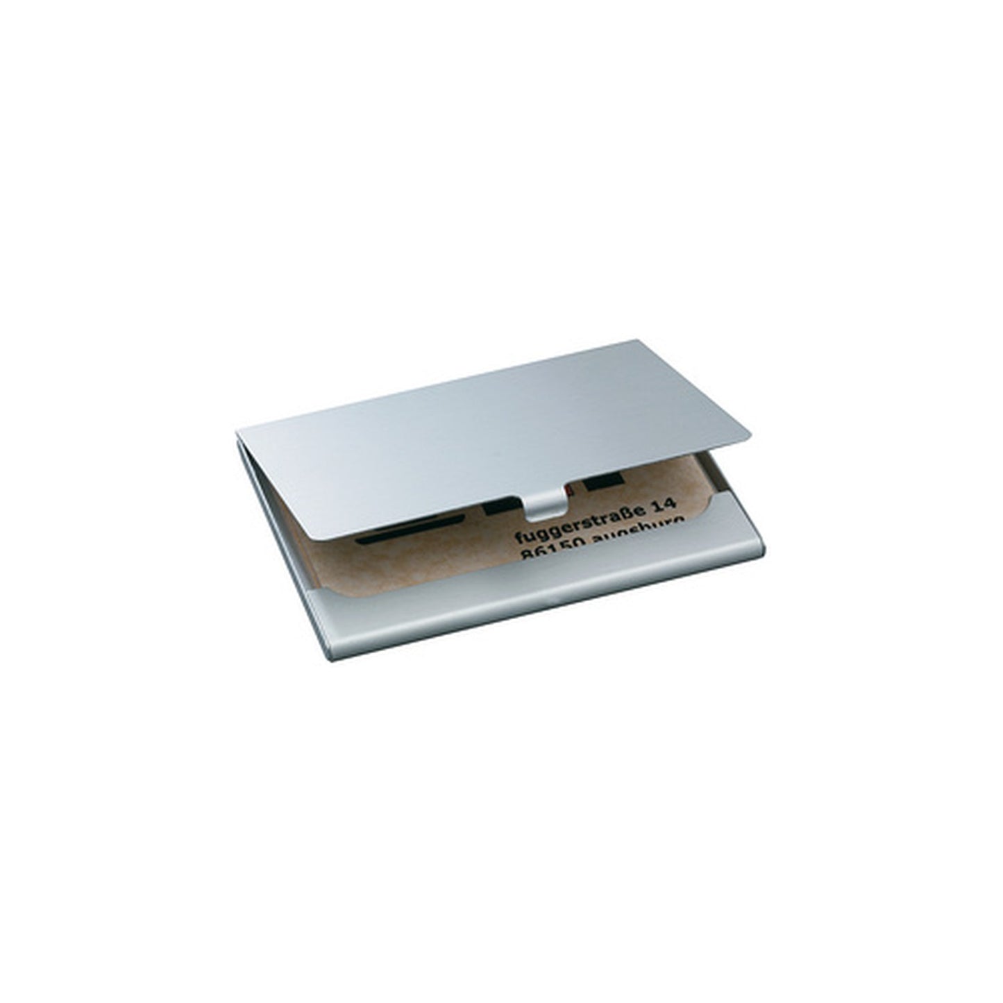 sigel étui pour cartes de visite "Alu", aluminium, argent