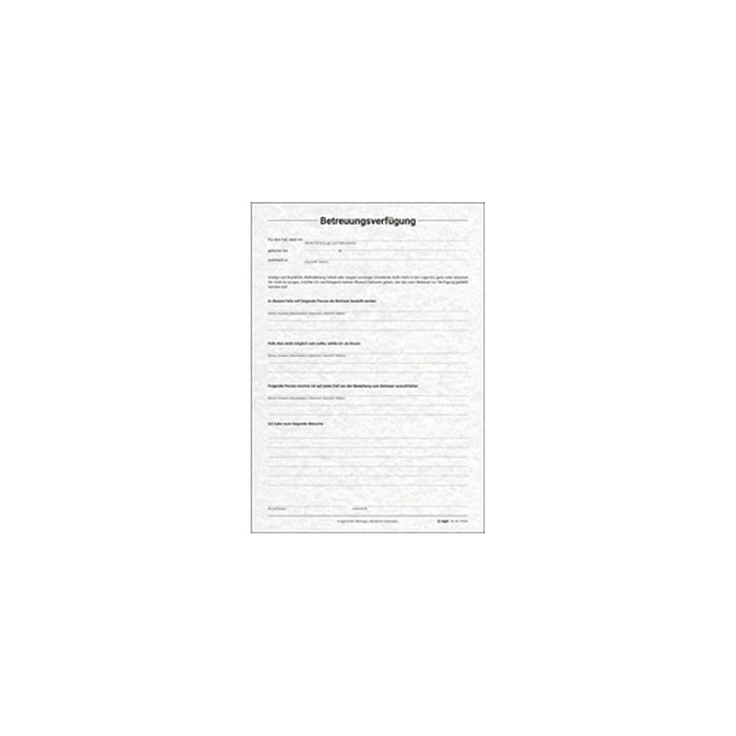sigel Vordruck-Set "Patientenverfügung", DIN A4, 8 Blatt