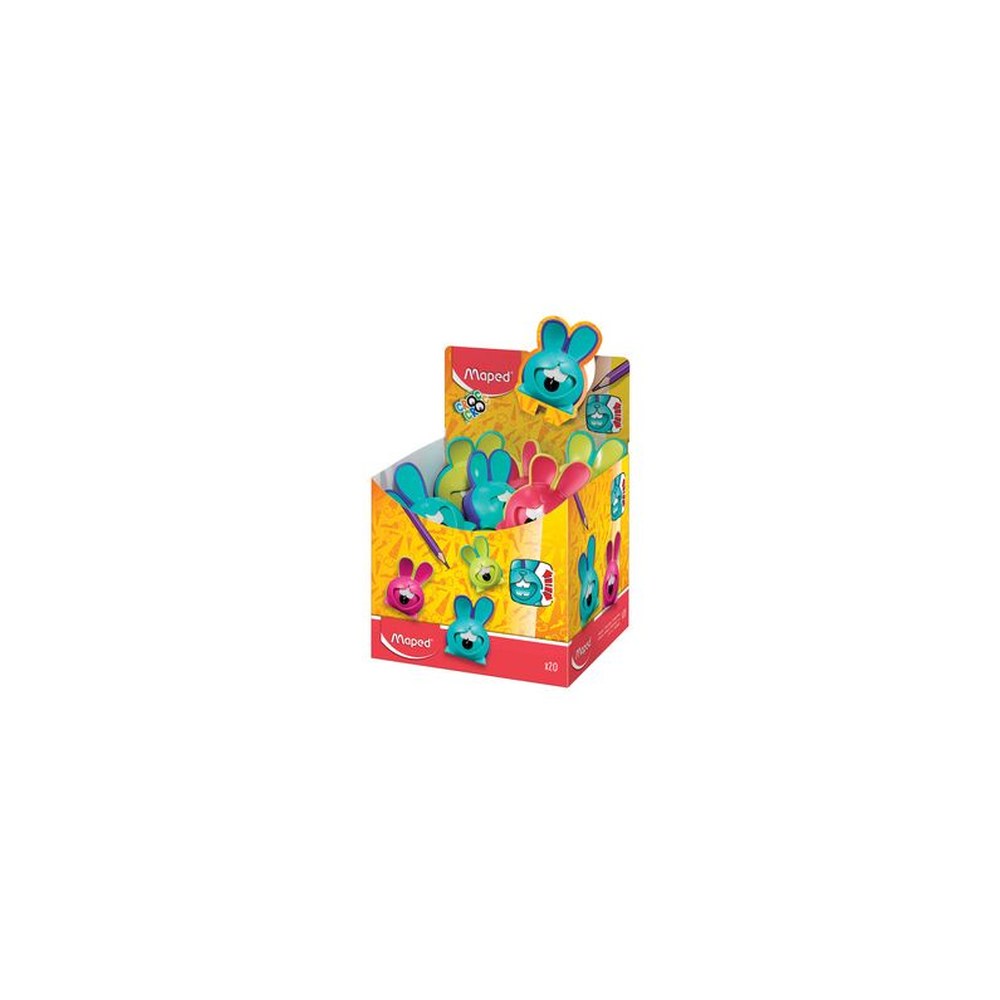 Maped Taille-crayon Croc Croc Innovation, présentoir de 20 x20