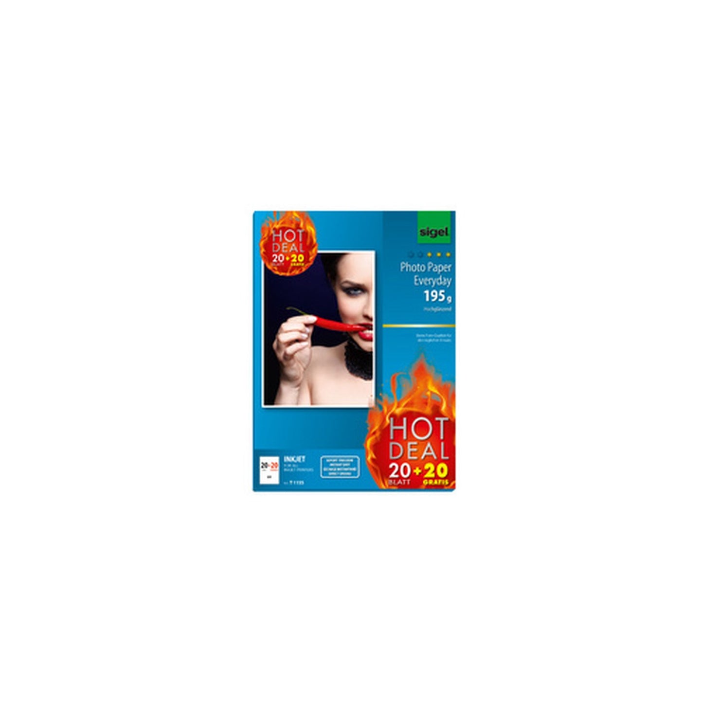 sigel Papier photo Jet d'encre Everyday "HOT DEAL", A4