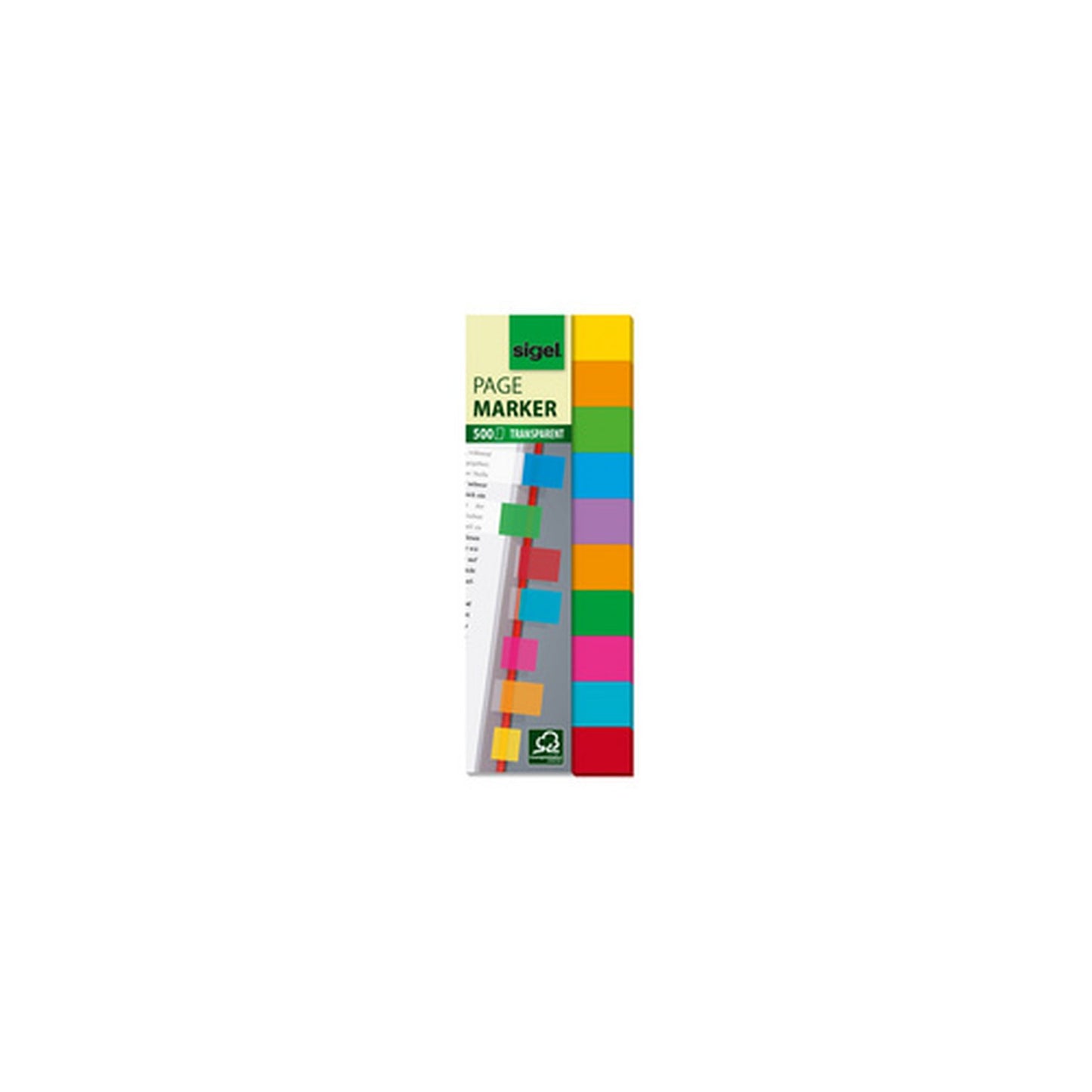 sigel Marque-page repositionnable Film Multicolor, 44x12,5mm