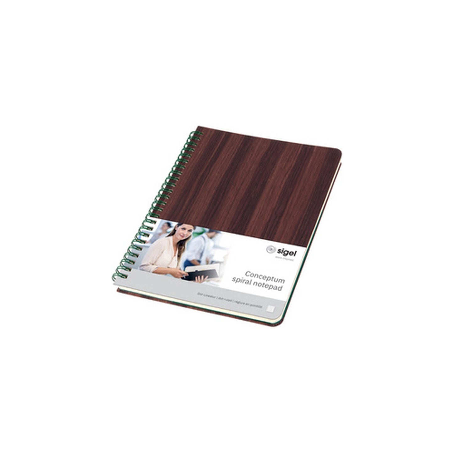 sigel Cahier à spirale Edition Conceptum Nature, A5, bois