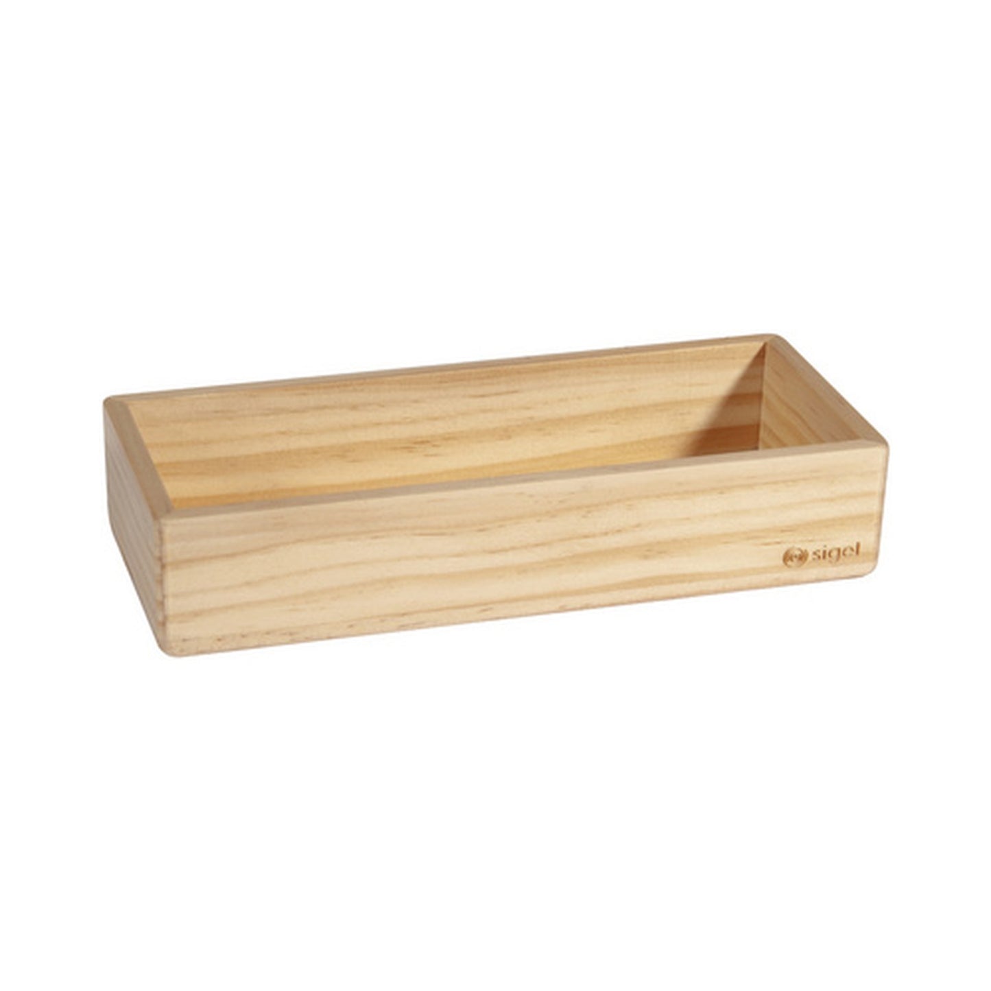 sigel Pot à crayon en bois pour tableau magnétique blanc