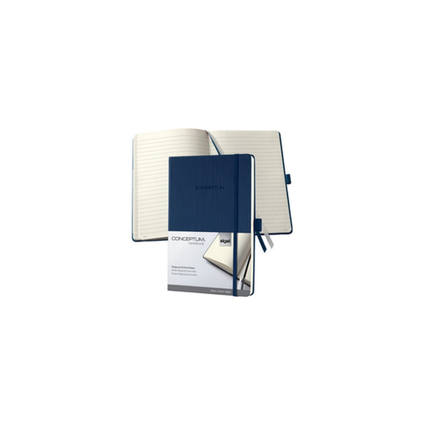 sigel Carnet de notes Conceptum, A5, quadrillé, bleu