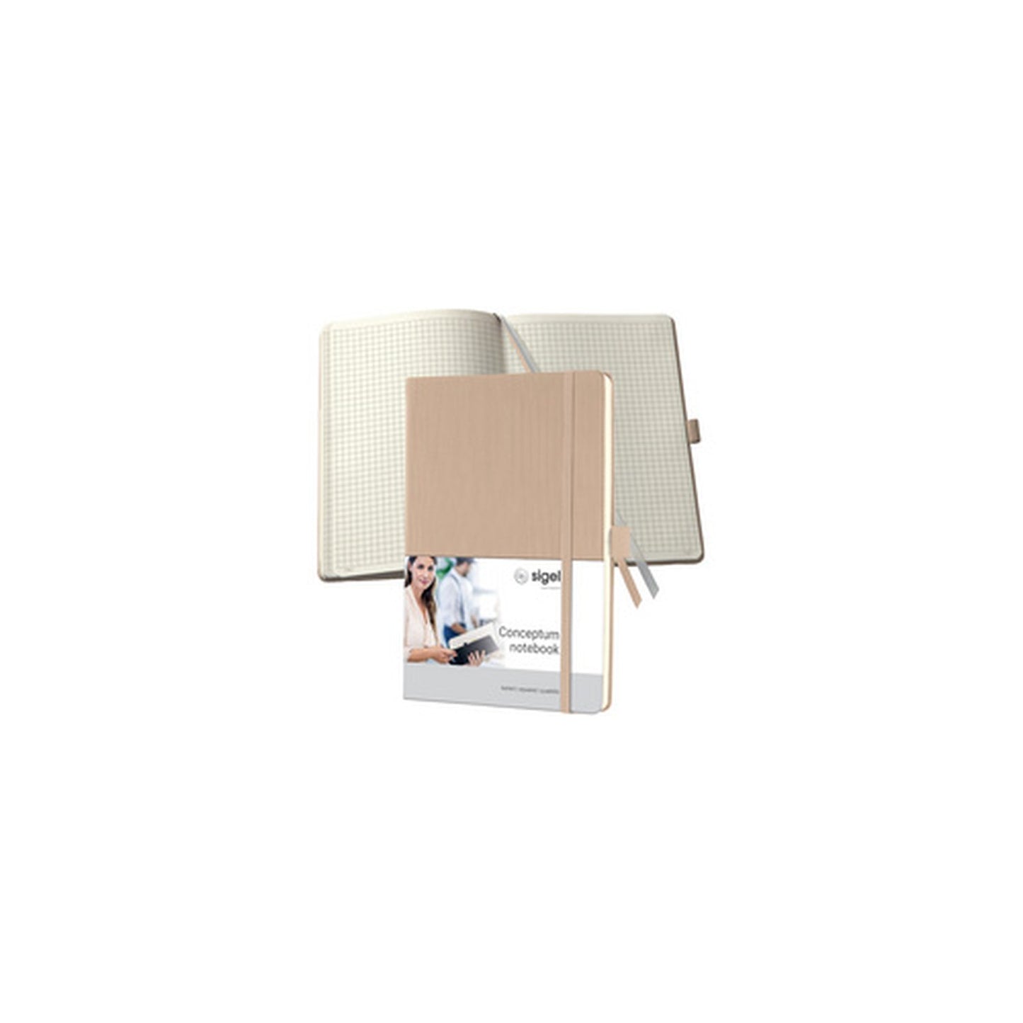 sigel Carnet de notes Conceptum, A5, ligné, beige
