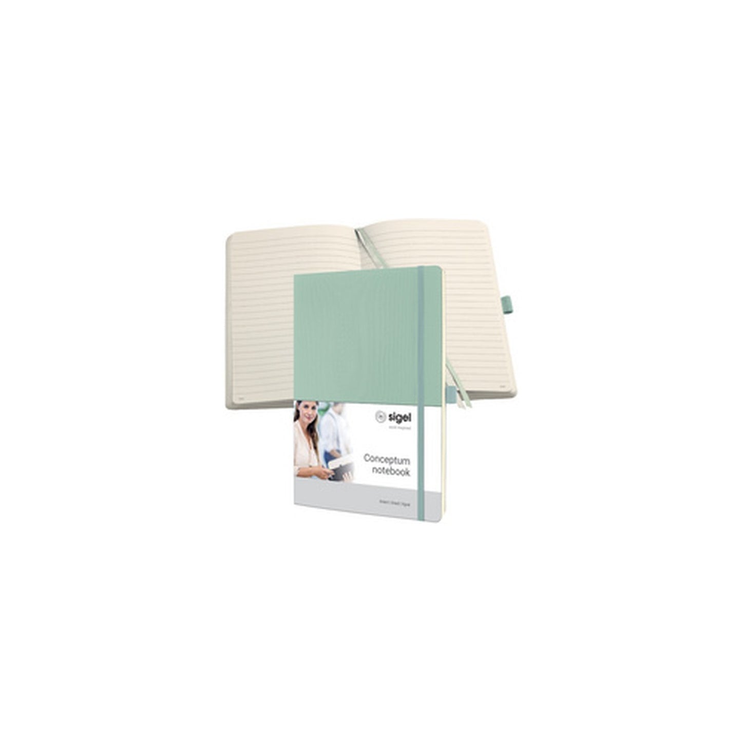 sigel Carnet de notes Conceptum, A4, quadrillé, vert menthe