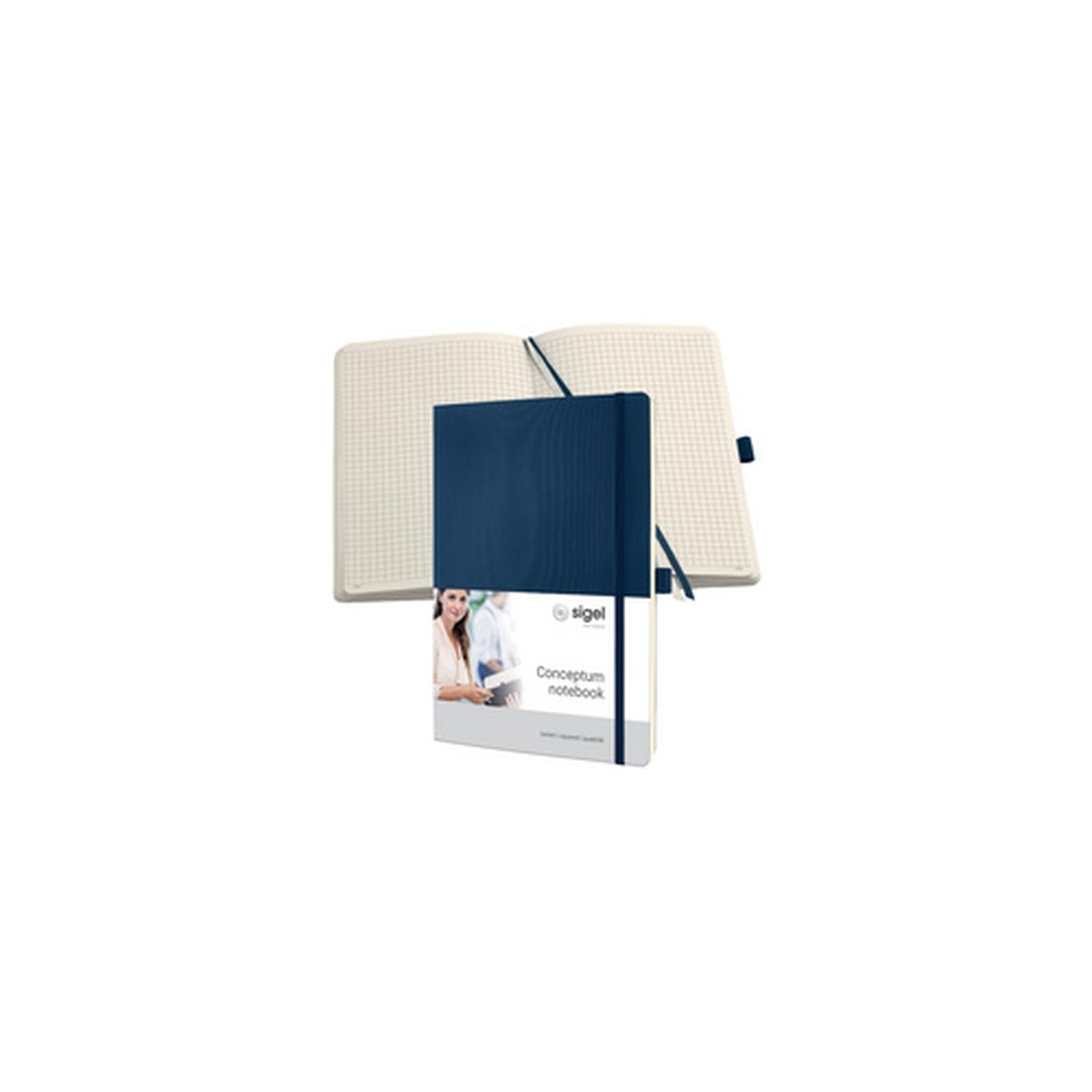 sigel Carnet de notes Conceptum, A4, uni, bleu