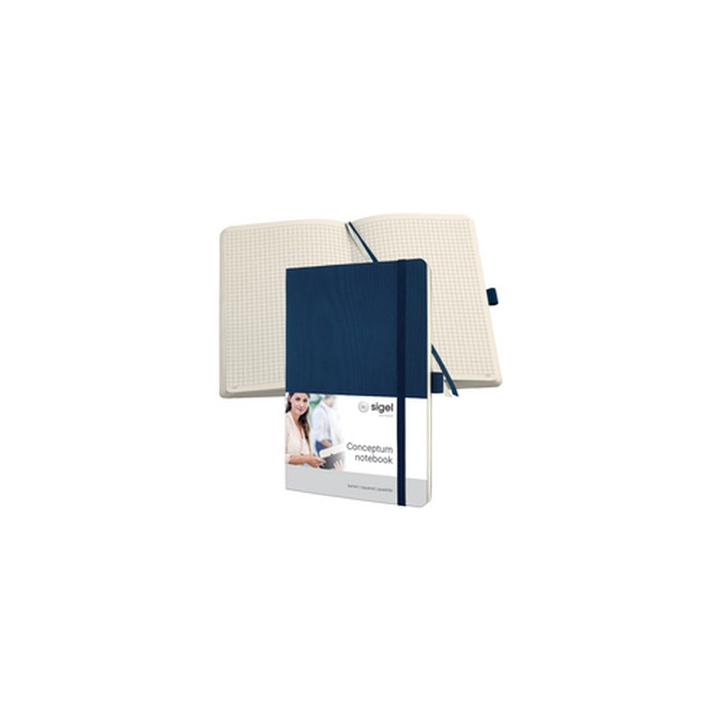 sigel Carnet de notes Conceptum, A5, uni, bleu