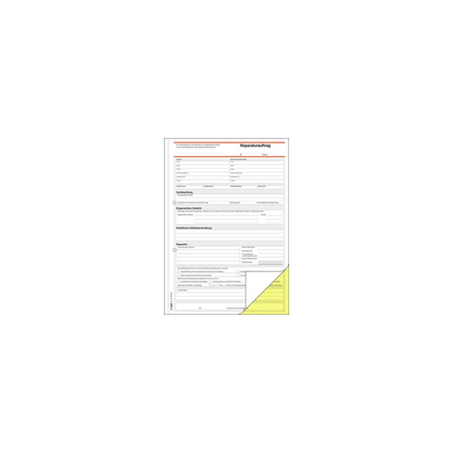 sigel Formularbuch "Reparaturbuch", A4, 2 x 40 Blatt, SD