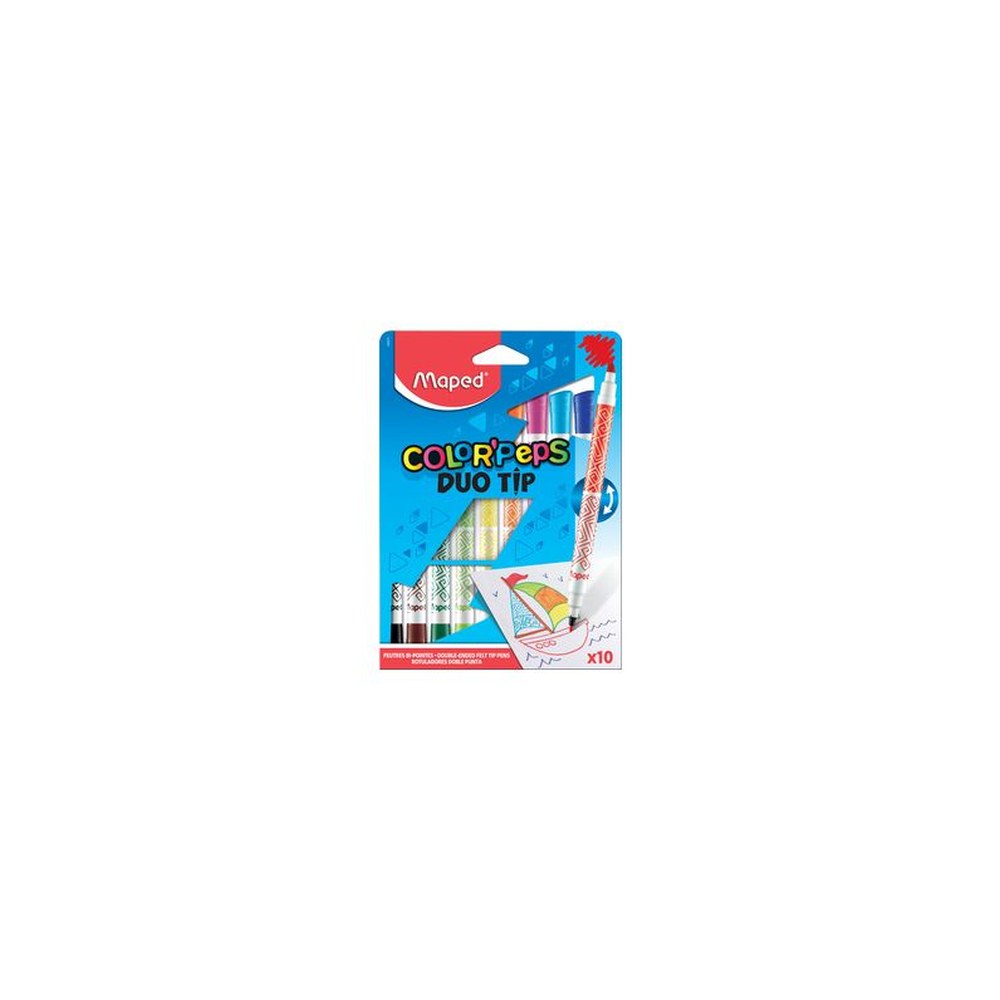 Maped Feutre double pointe COLOR'PEPS DUOtip, étui carton 10