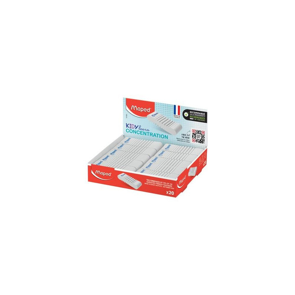 Maped Gomme en plastique KIDY learn CONCENTRATION,présentoir x20