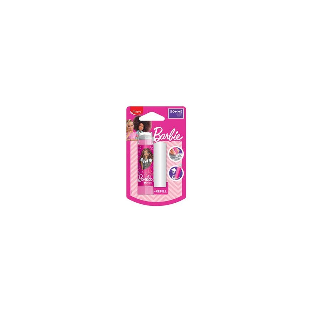 Maped Gomme en plastique Barbie + rechange, blister
