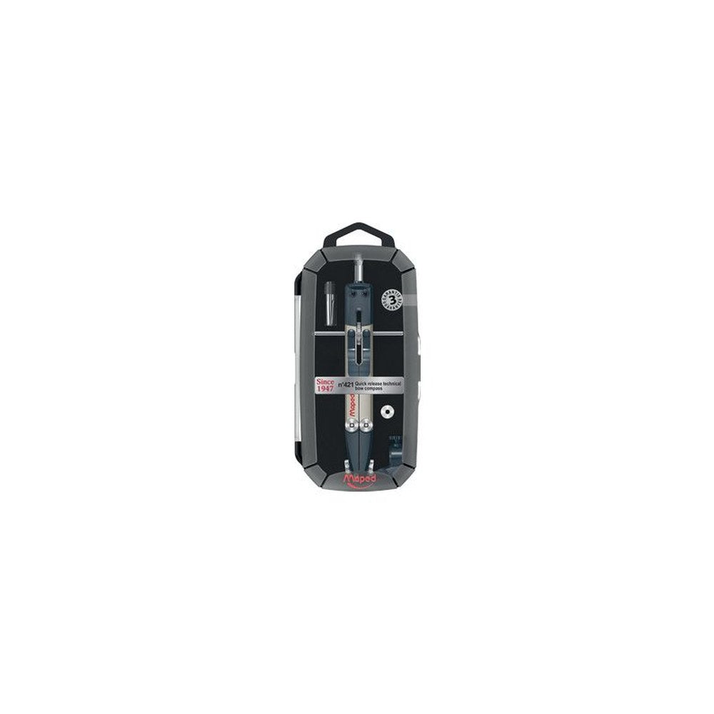 Maped Coffret de compas technique No.421, 4 pièces, noir