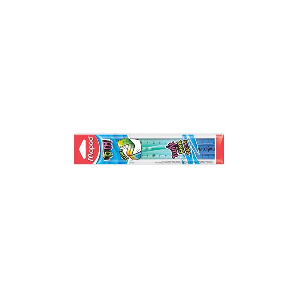 Maped Règle plate Twist'n Flex DECOR, 300 mm, incassable