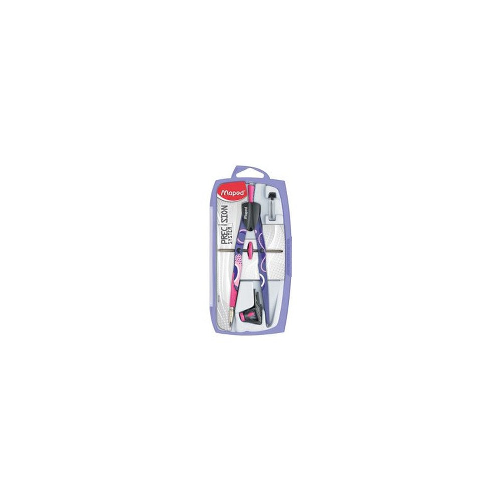 Maped Coffret compas PRECISION SYSTEM FANCY, 3 pièces