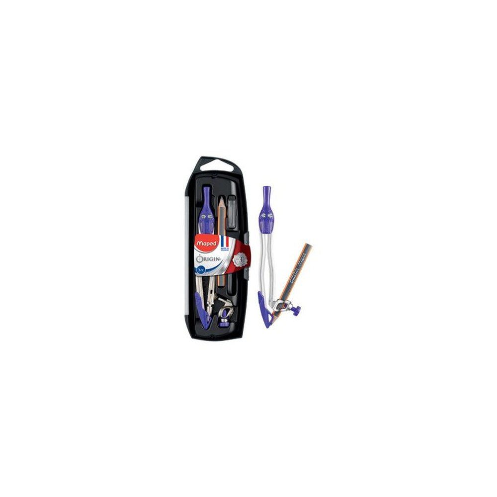 Maped Boîte de compas, 5 pièces, assorti