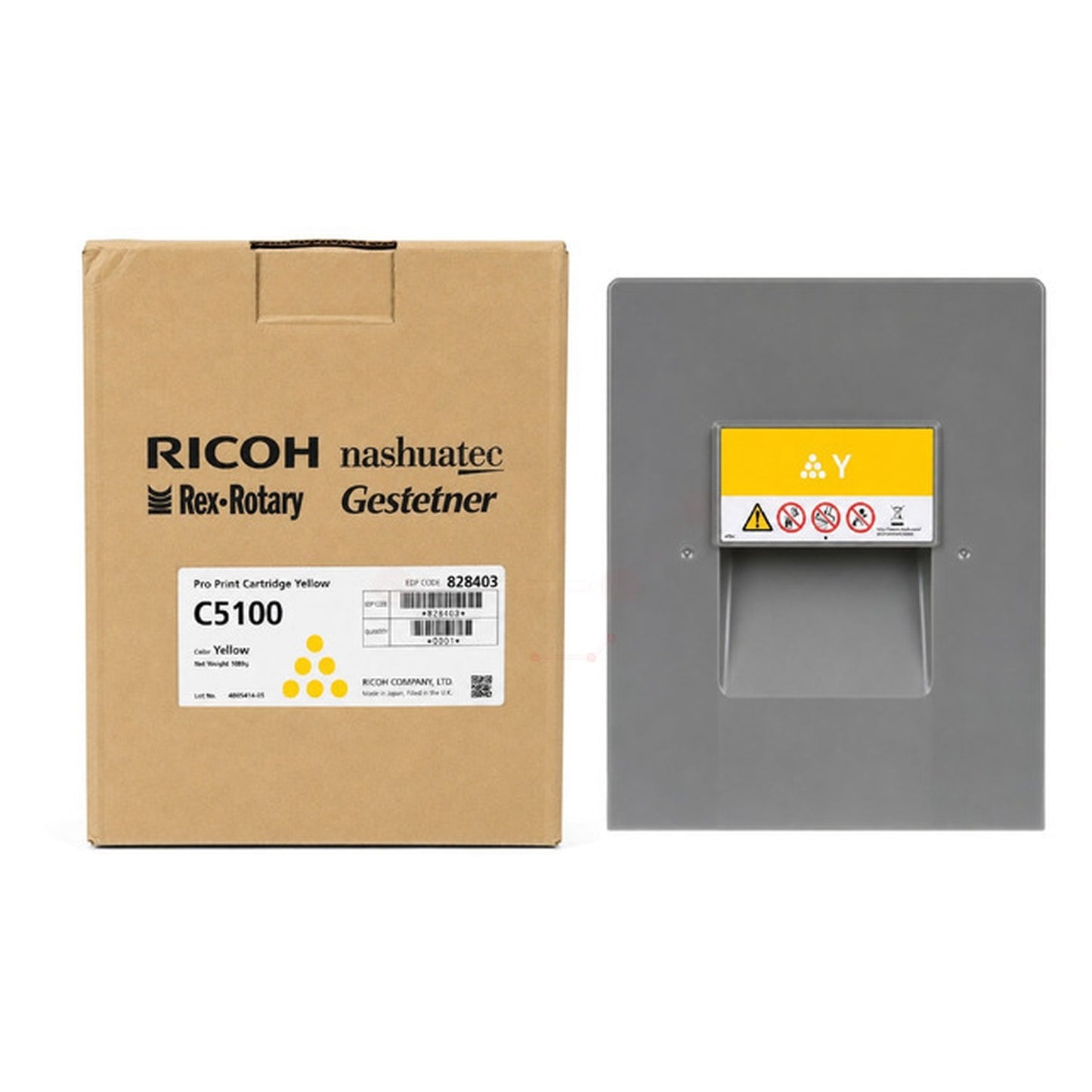 Toner d'origine Ricoh 828222 / TYPE C 5100 - jaune