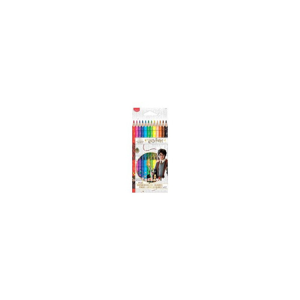 Maped Crayon de couleur triangulaire HARRY POTTER,étui de 12