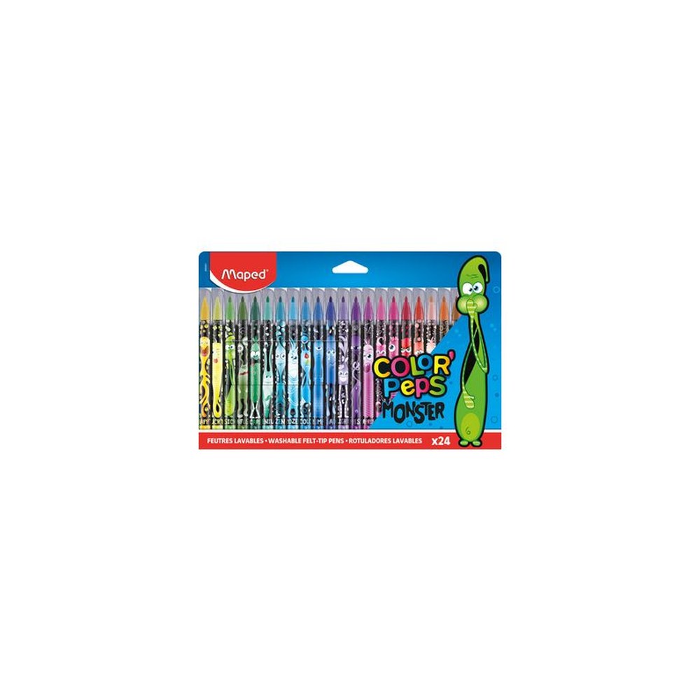 Maped Feutre COLOR'PEPS MONSTER, étui carton de 24