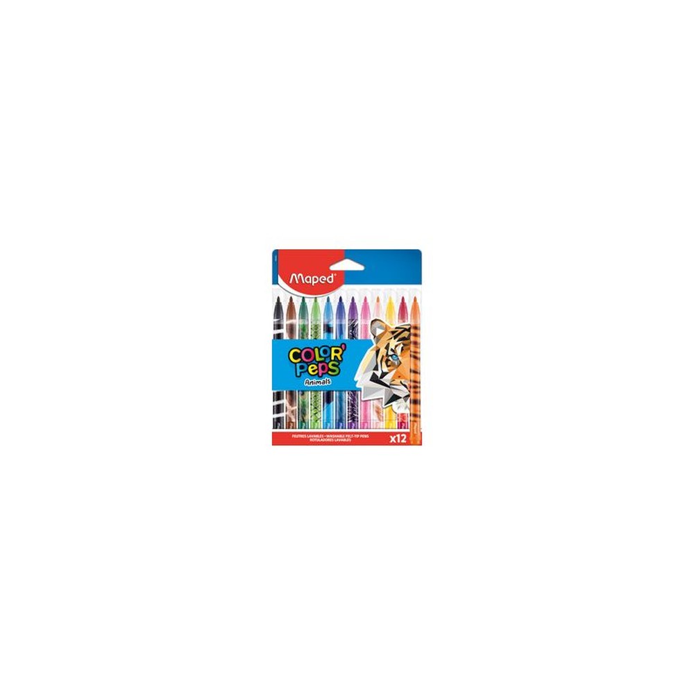 Maped Feutre COLOR'PEPS Animals, étui carton de 12
