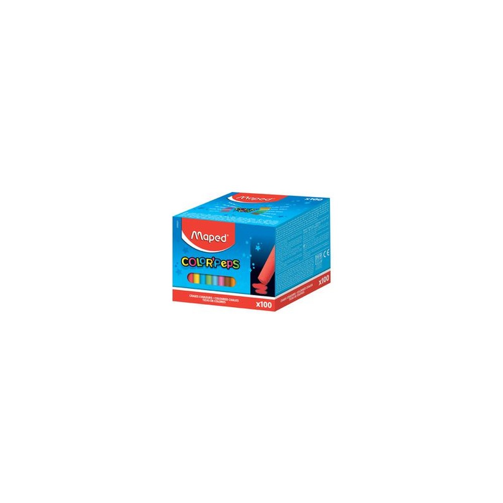 Maped Craie pour tableau COLOR'PEPS, rond, assorti