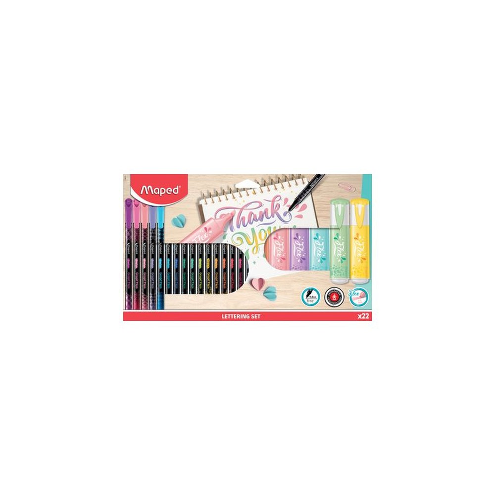 Maped Kit de calligraphie, 22 pièces