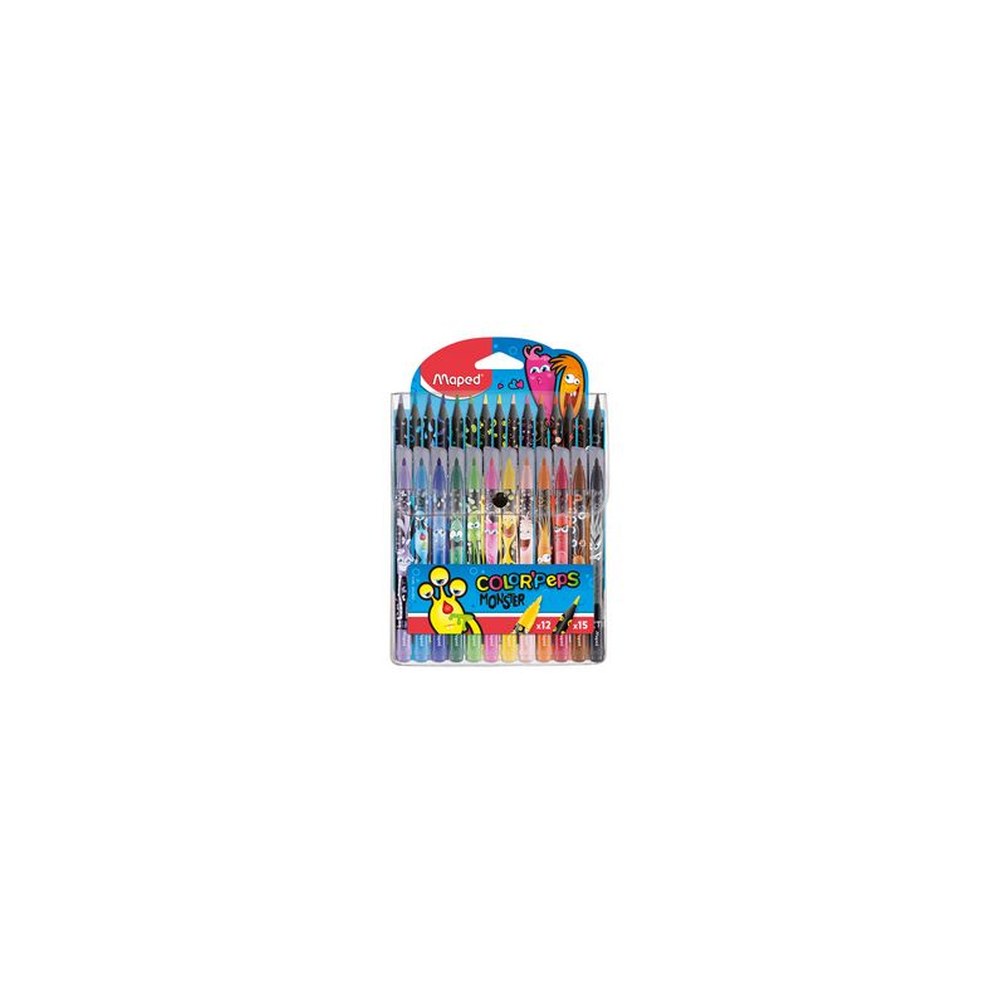 Maped Kit de coloriage COLOR'PEPS MONSTER, étui de 27 pièces