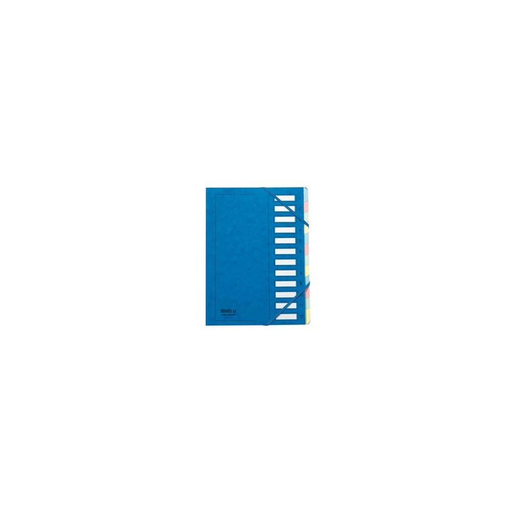 extendos Trieur à élastique série 237, 12 compartiments,bleu