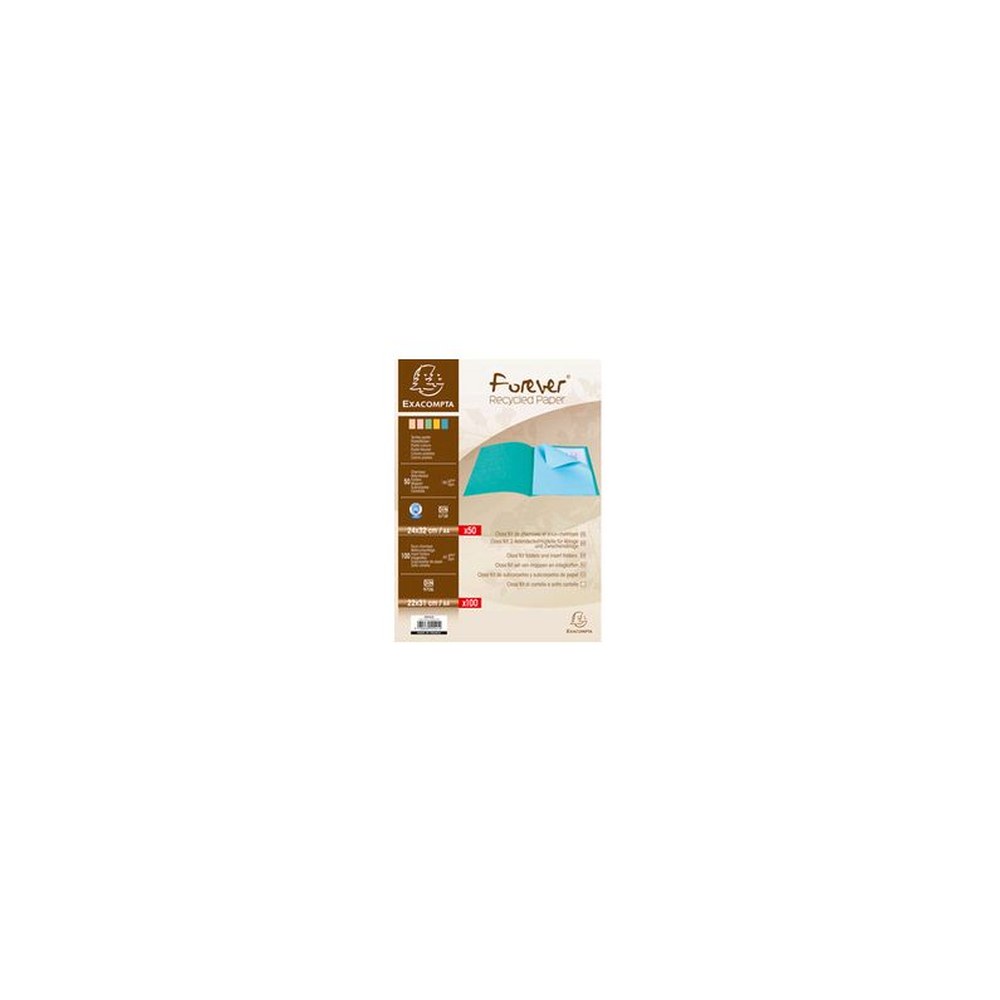 EXACOMPTA Lot de 50 chemises FOREVER + 100 sous-chemises