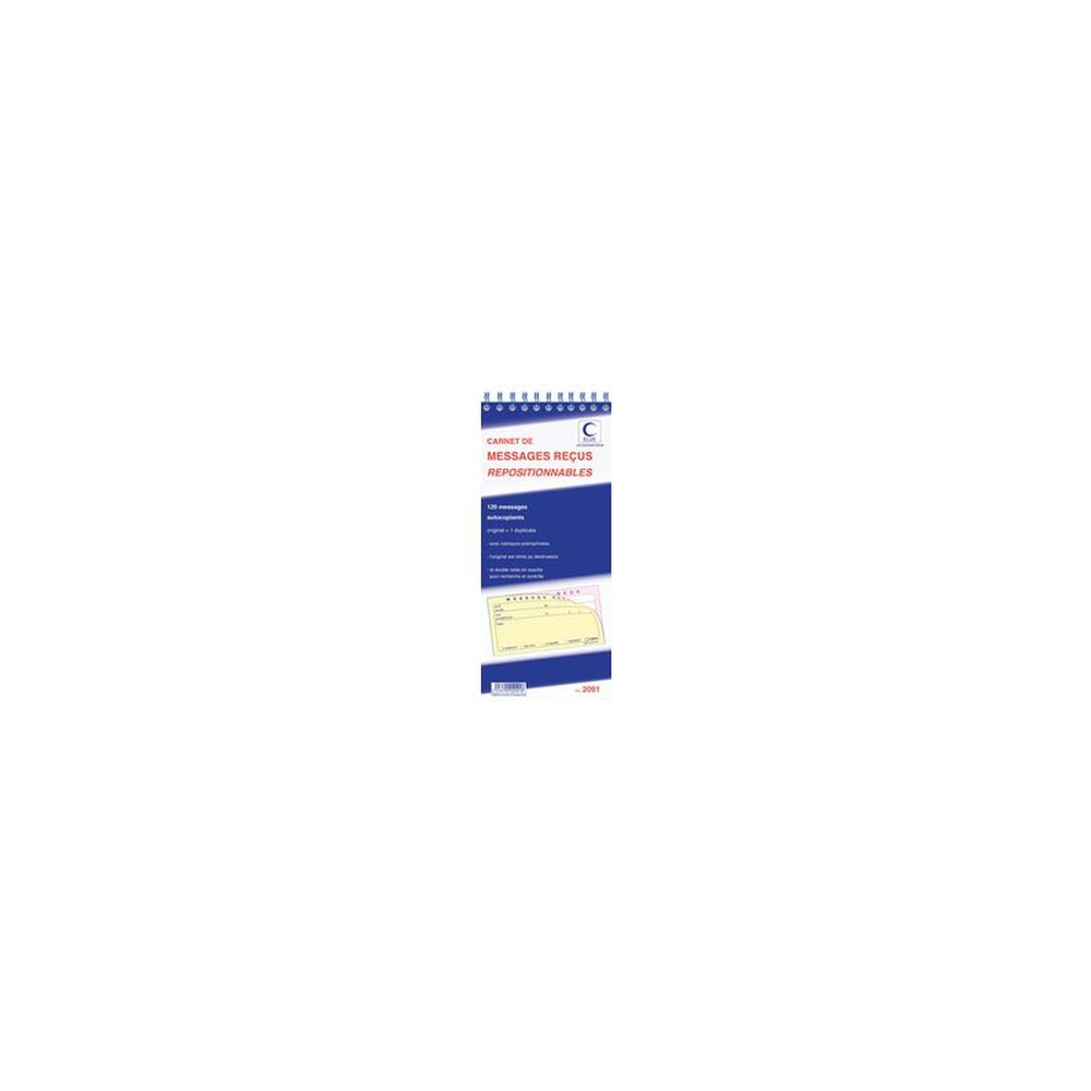 ELVE Carnet de messages reçus, 120 messages repositionnables