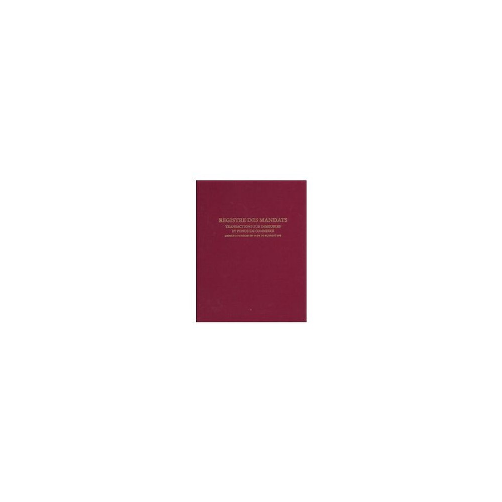 ELVE Registre "Mandat Transaction Immobilière", 200 pages