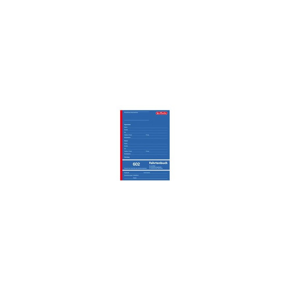 herlitz Formularbuch "Fahrtenbuch 601", A6 quer, 40 Blatt