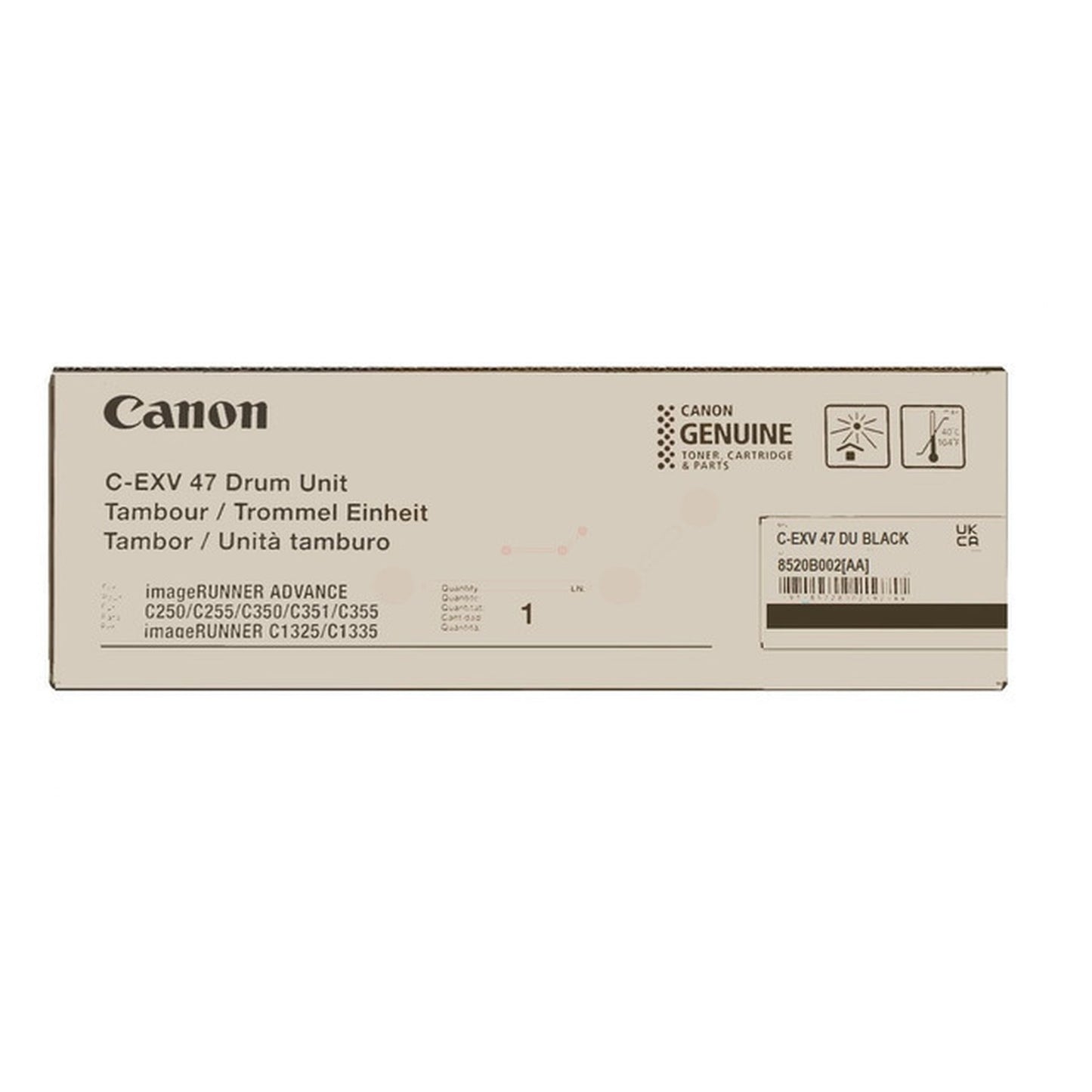 Tambour d'origine Canon 8520B002 / C-EXV 47 - noir