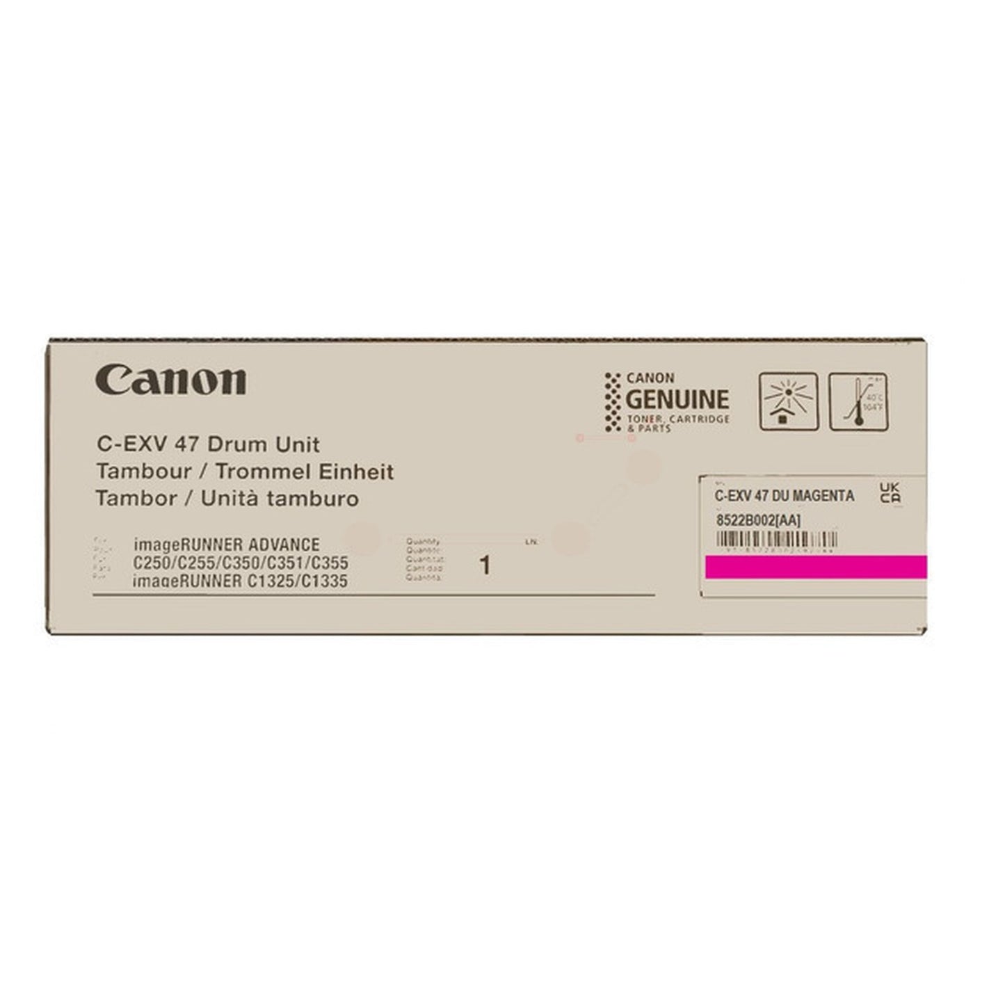 Tambour d'origine Canon 8522B002 / C-EXV 47 - magenta
