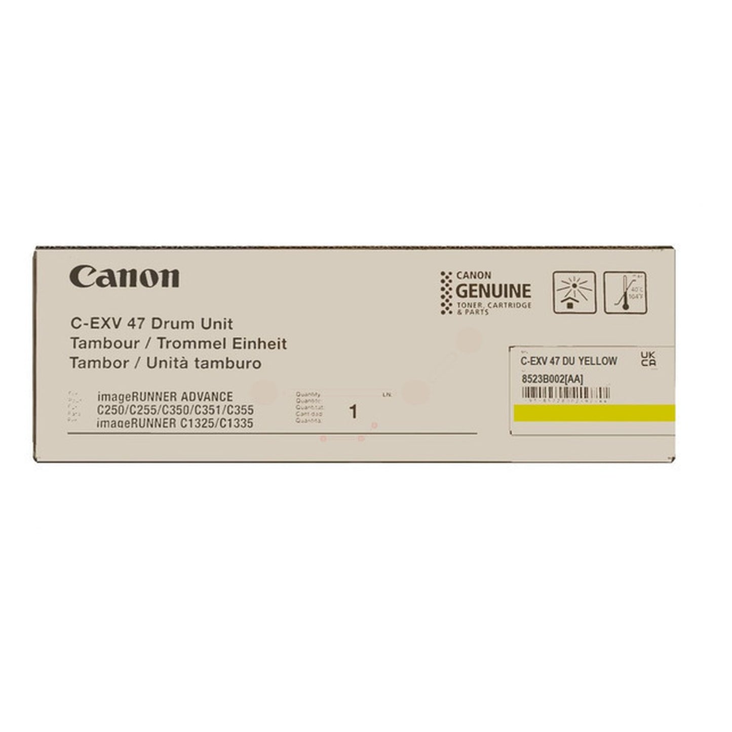 Tambour d'origine Canon 8523B002 / C-EXV 47 - jaune