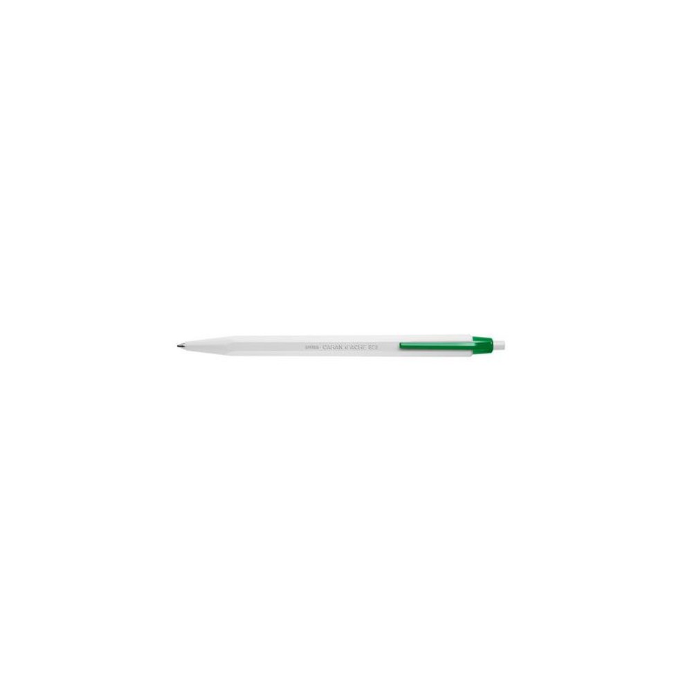 CARAN D'ACHE Stylo à bille rétractable Eco Collection, vert x10
