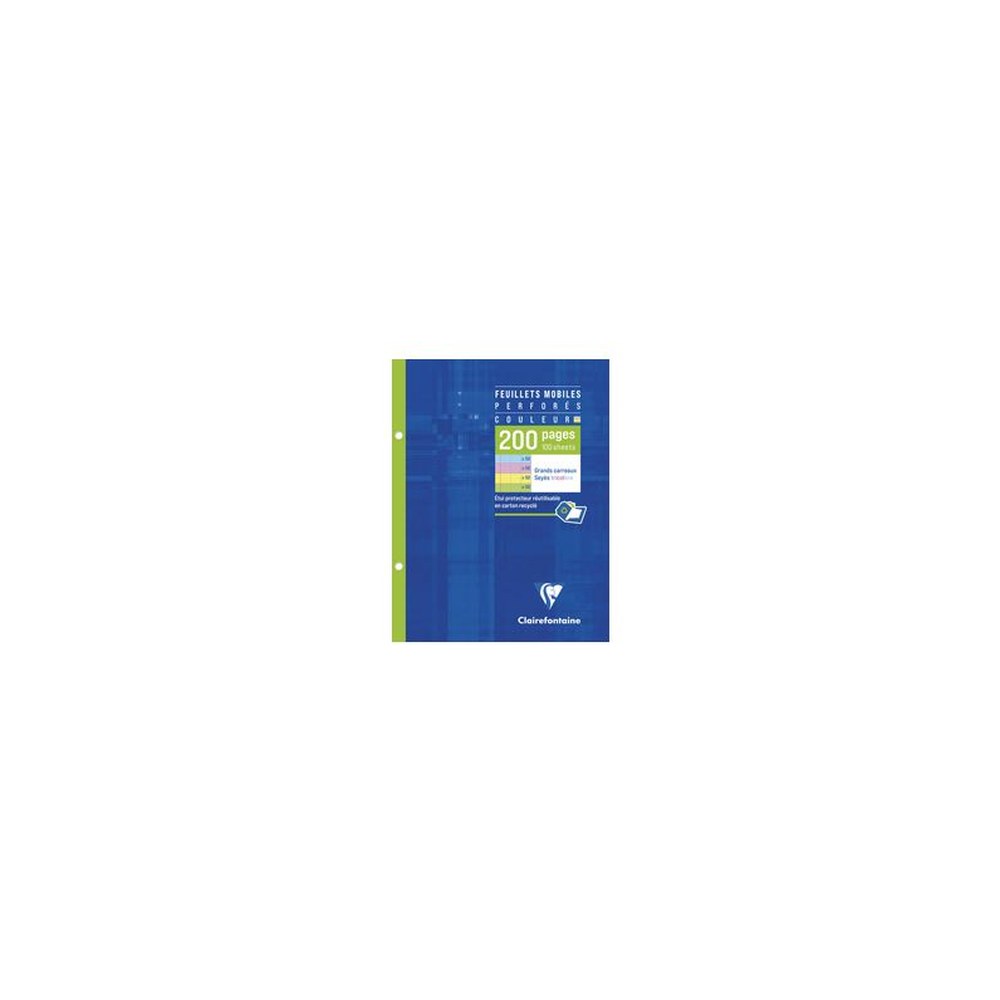 Clairefontaine Feuillets mobiles, 170 x 220mm, Seyès,assorti