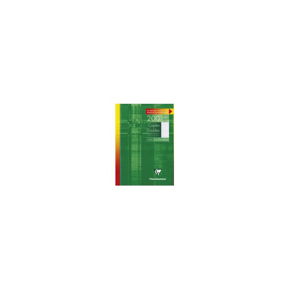 Clairefontaine Copies doubles non perforées, A4, 200 pages