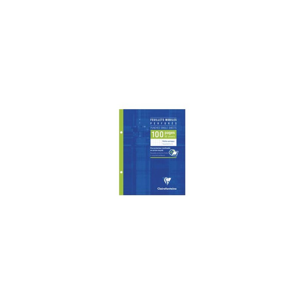 Clairefontaine Feuillets mobiles perforés, 170 x 220 mm