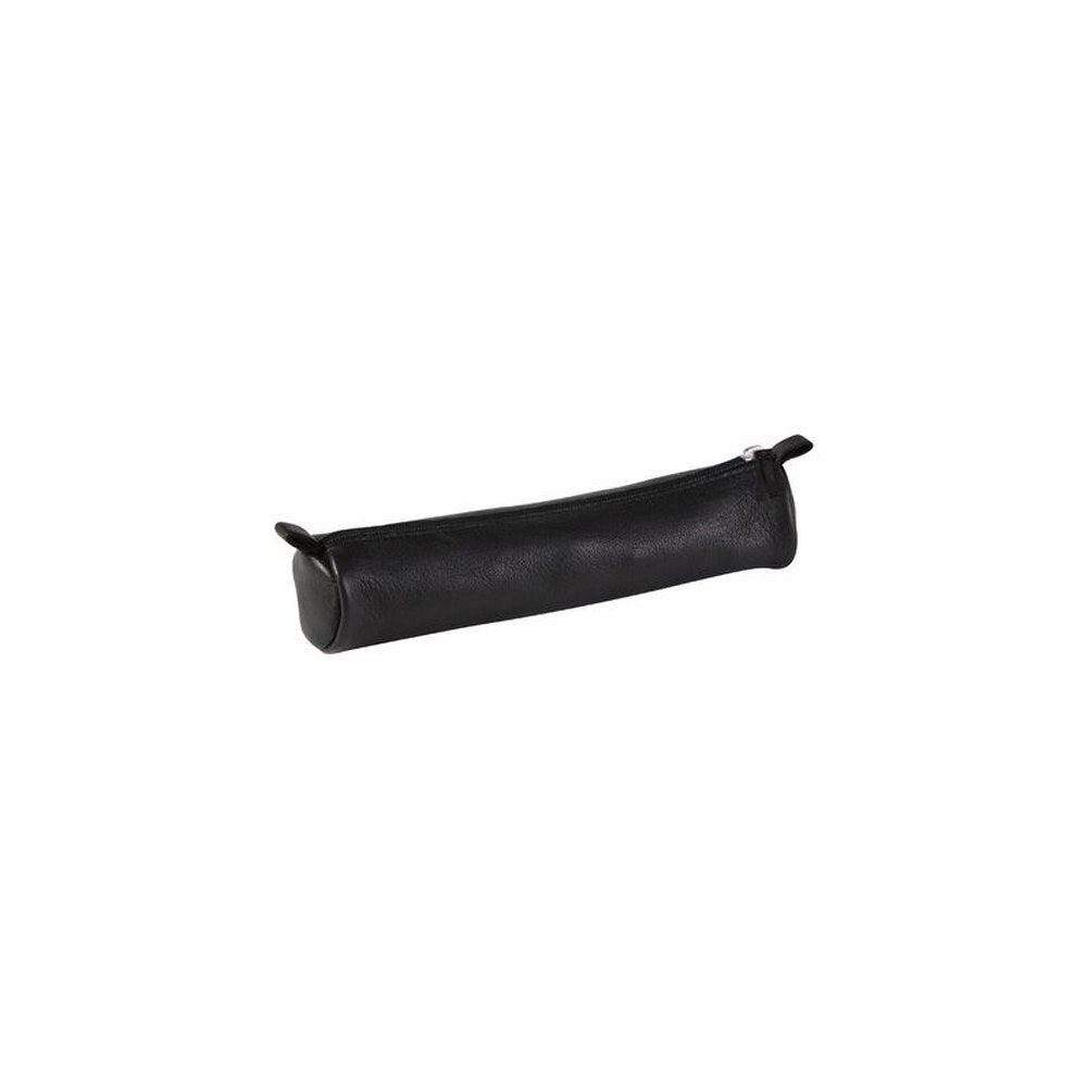 Clairefontaine Trousse ronde cuir, noir