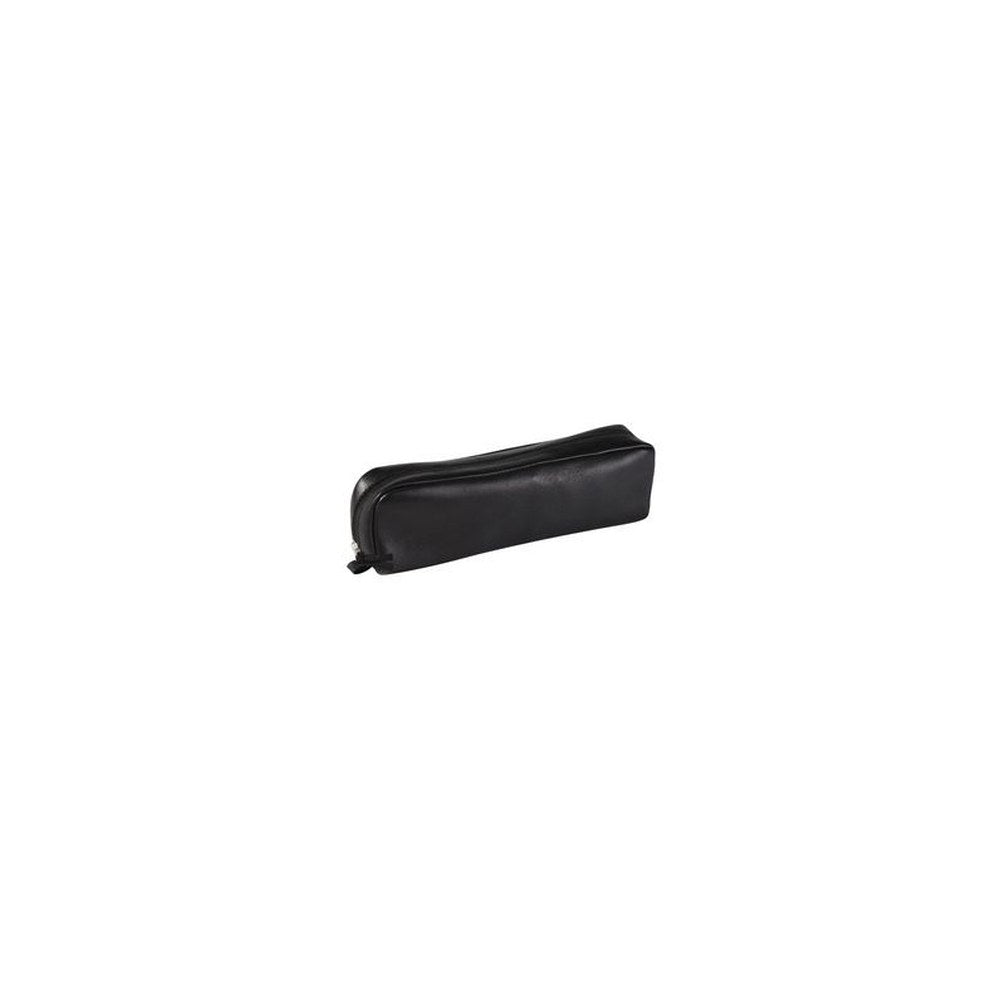 Clairefontaine Trousse rectangulaire, cuir noir
