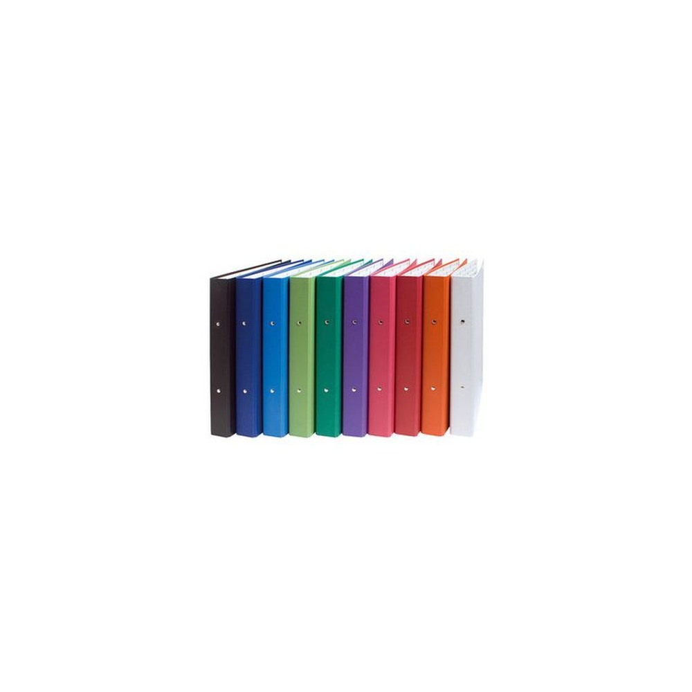 EXACOMPTA Classeur rembordé PP, A4, 2 anneaux, rouge