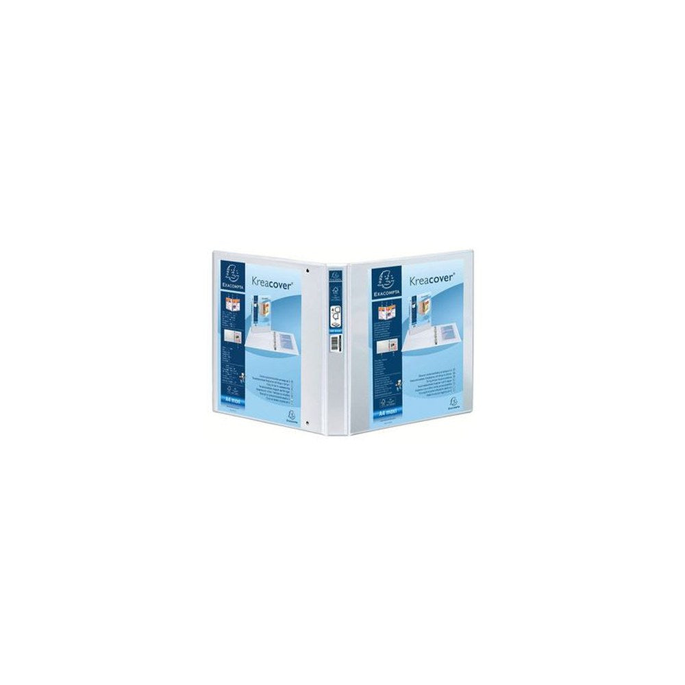 EXACOMPTA Classeur personnalisable Kreacover, A5, blanc