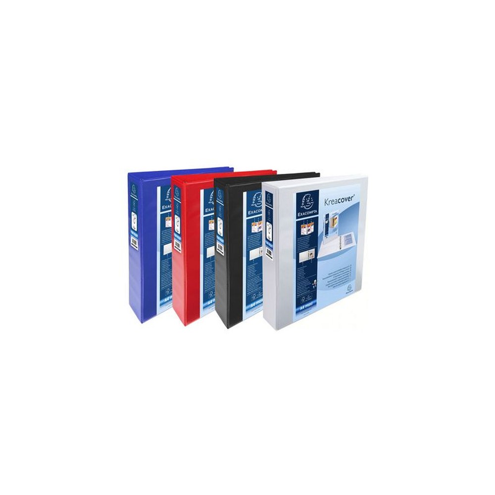EXACOMPTA Classeur personnalisable Kreacover, A4 Maxi, blanc