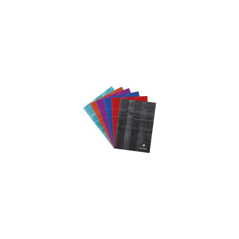 Clairefontaine Cahier broché rembordé rigide, A4, quadrillé x5